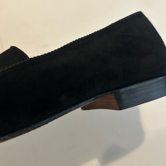Brooks Brothers Peal & Co Made 10 D Black Velvet Smoking Slipper Loafer Crown - Picture 12 of 14